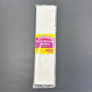 NWT Blank Bumper Stickers Pack of 24 Colorations Brand